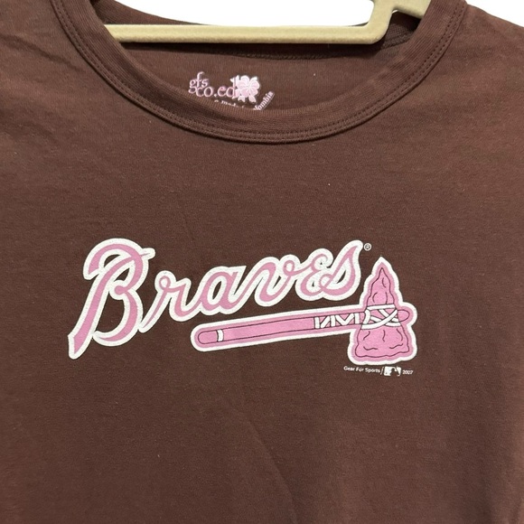 Atlanta Braves - Brown with Pink “Braves” - Size XS-S tag says Med, runs small - Picture 2 of 4